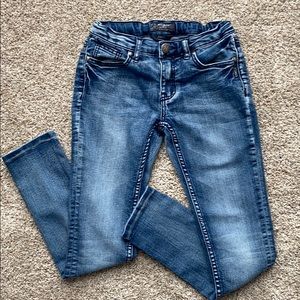 Girls Silver Jeans Amy style size 10
